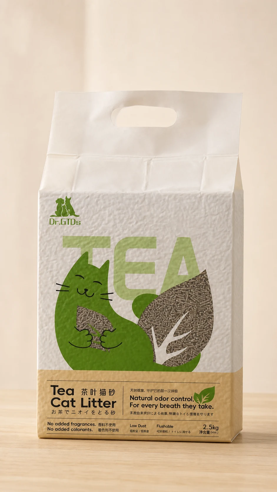 Dr.GTDs 茶叶豆腐猫砂包装